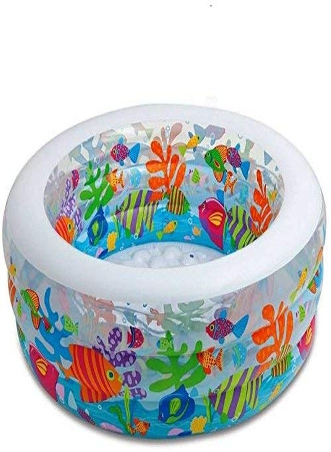 VWretails Inflatable Round Shape Aquarium Pool,Dimensions:60" Dx22 H(152x56cm) Inflated - Without Pump - Image 1